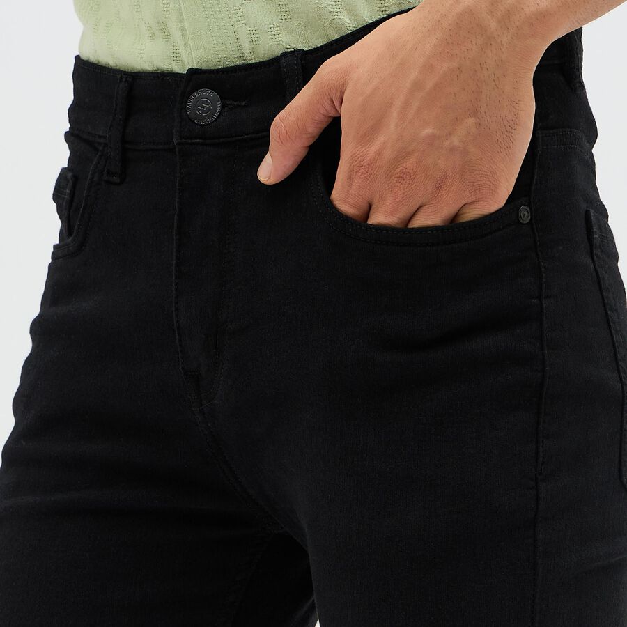 Men's Skinny Jeans, Black, large image number null