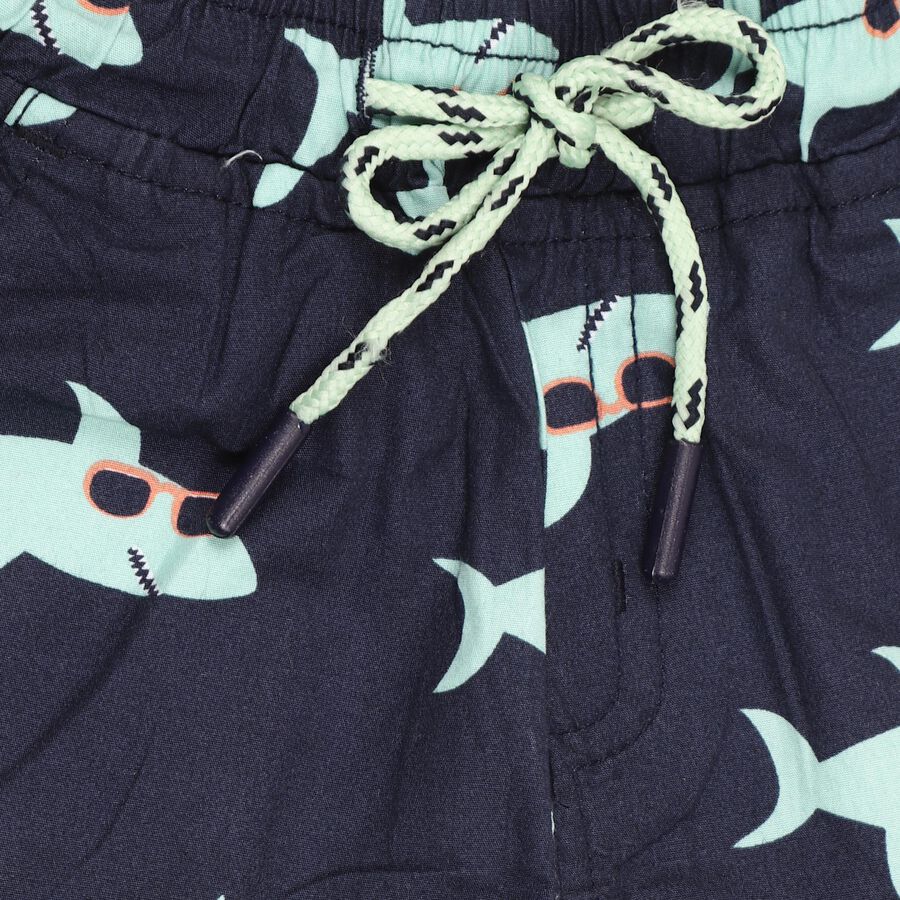 Boys' 100% Cotton Bermudas , Navy Blue, large image number null