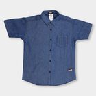Boys' Casual Shirt , Navy Blue, small image number null