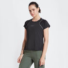 Solid Round Neck T-Shirt, Black, small image number null