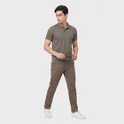Men's Green Polo Neck Polo T-Shirt, Light Green, small