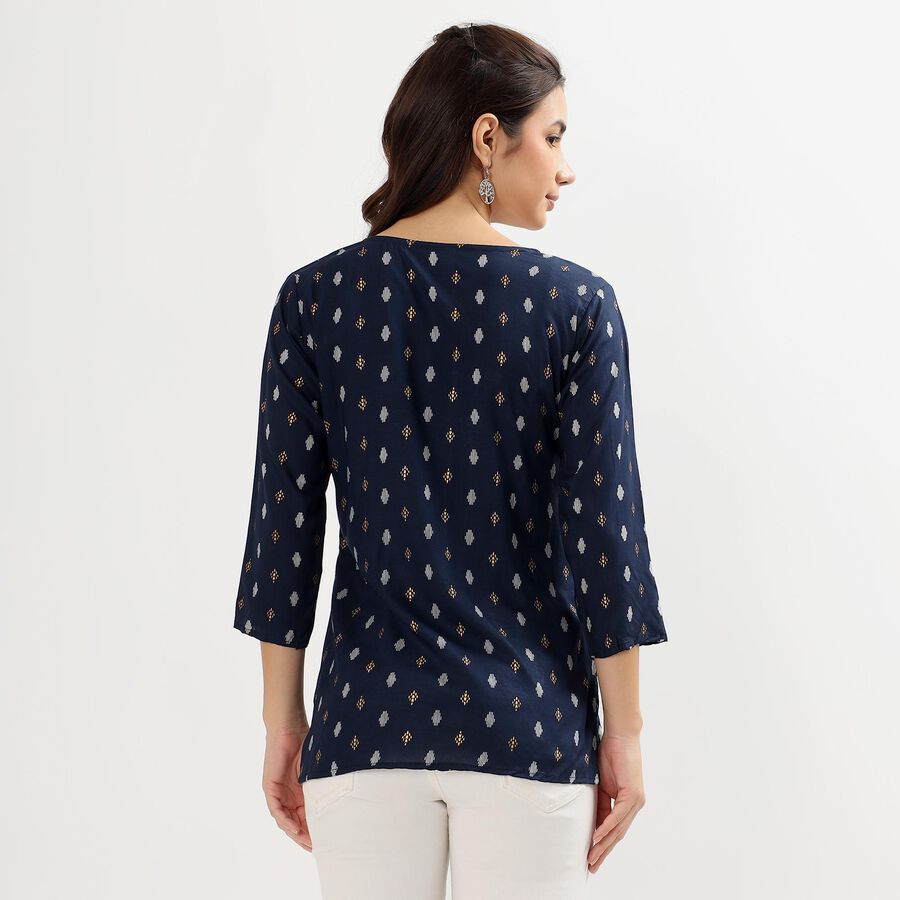 Ladies' Kurti, Navy Blue, large image number null