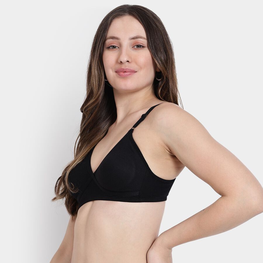 Ladies' Non-Padded Bra, Black, large image number null