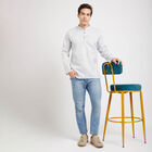 Mandarin Collar Kurta, White, small image number null