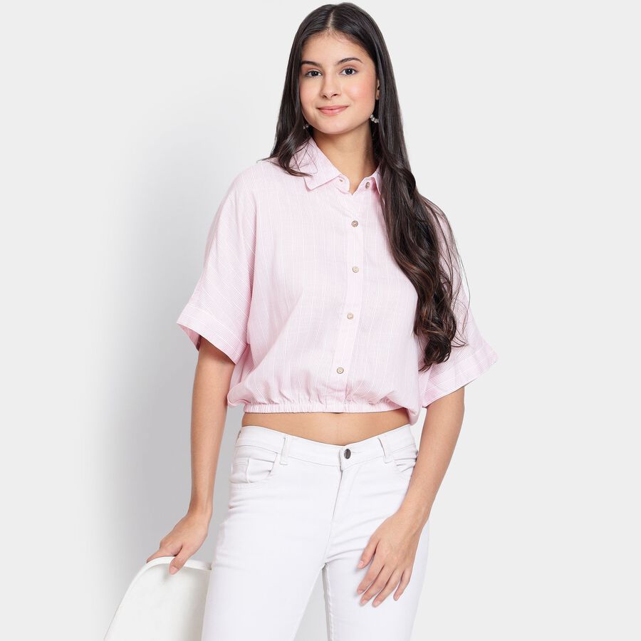 Ladies' Shirt, गुलाबी, large image number null