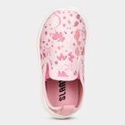 Girls Pink Printed Slip-On Sneakers, Pink, small