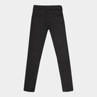 Girls Buttoned Jeans, Black, small image number null