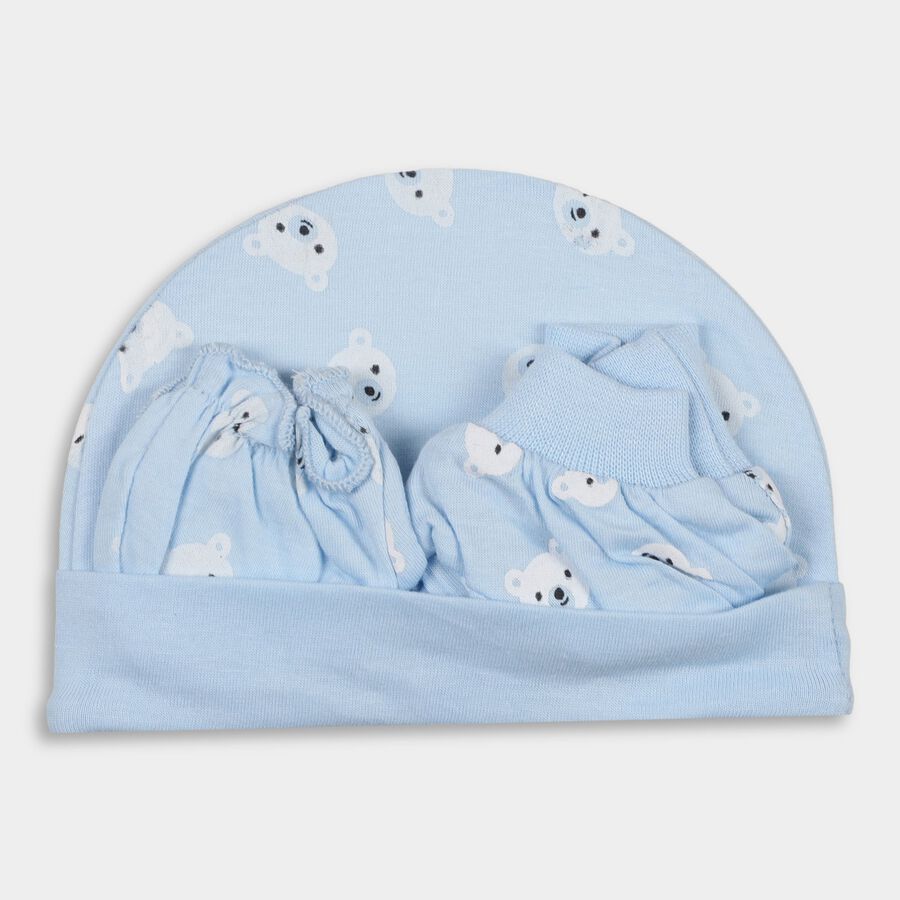 Infants 100% Cotton Gift Set , Light Blue, large image number null