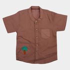 Infants' Shirt, Brown, small