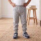 Boys Grey Striped Long Johns Thermal, Melange Light Grey, small