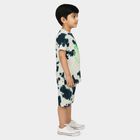 Boys' Teal Blue Cotton Knit Baba Suit, Teal Blue, small