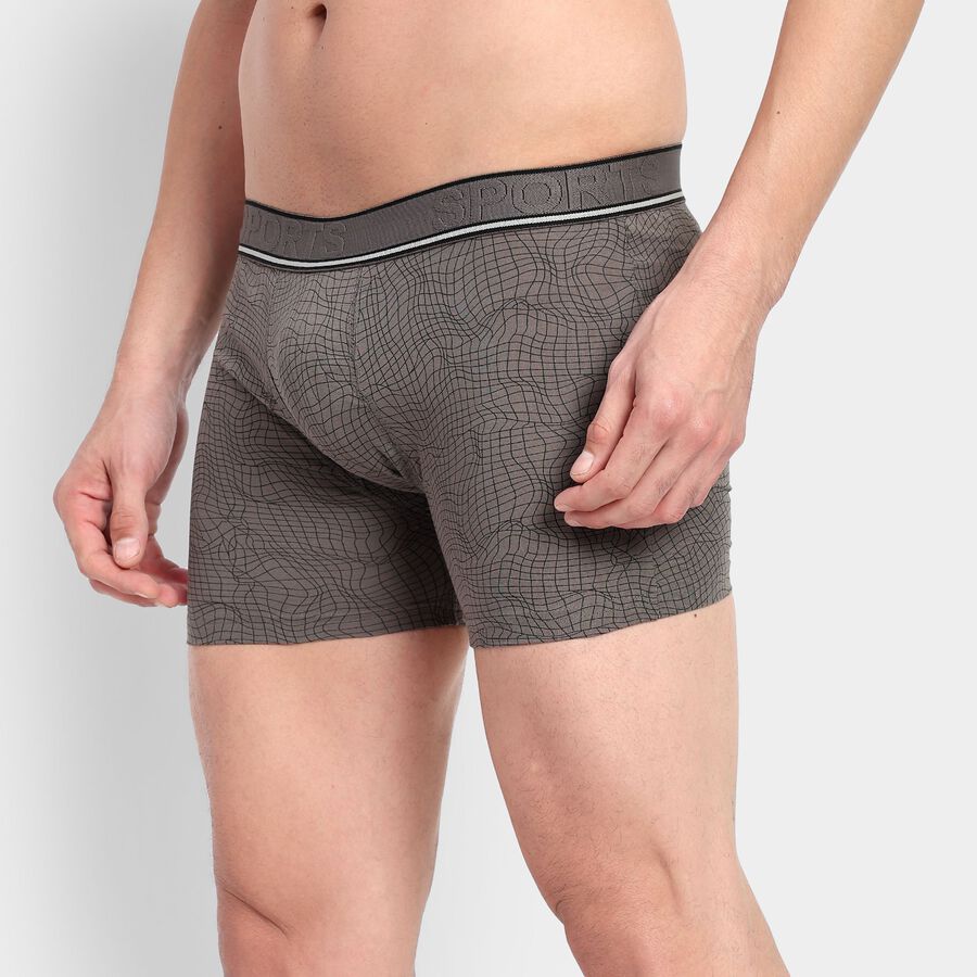 Men's 100% Cotton Trunks, Light Grey, large image number null