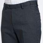 Men's Slim Fit Formal Trousers , Navy Blue, small