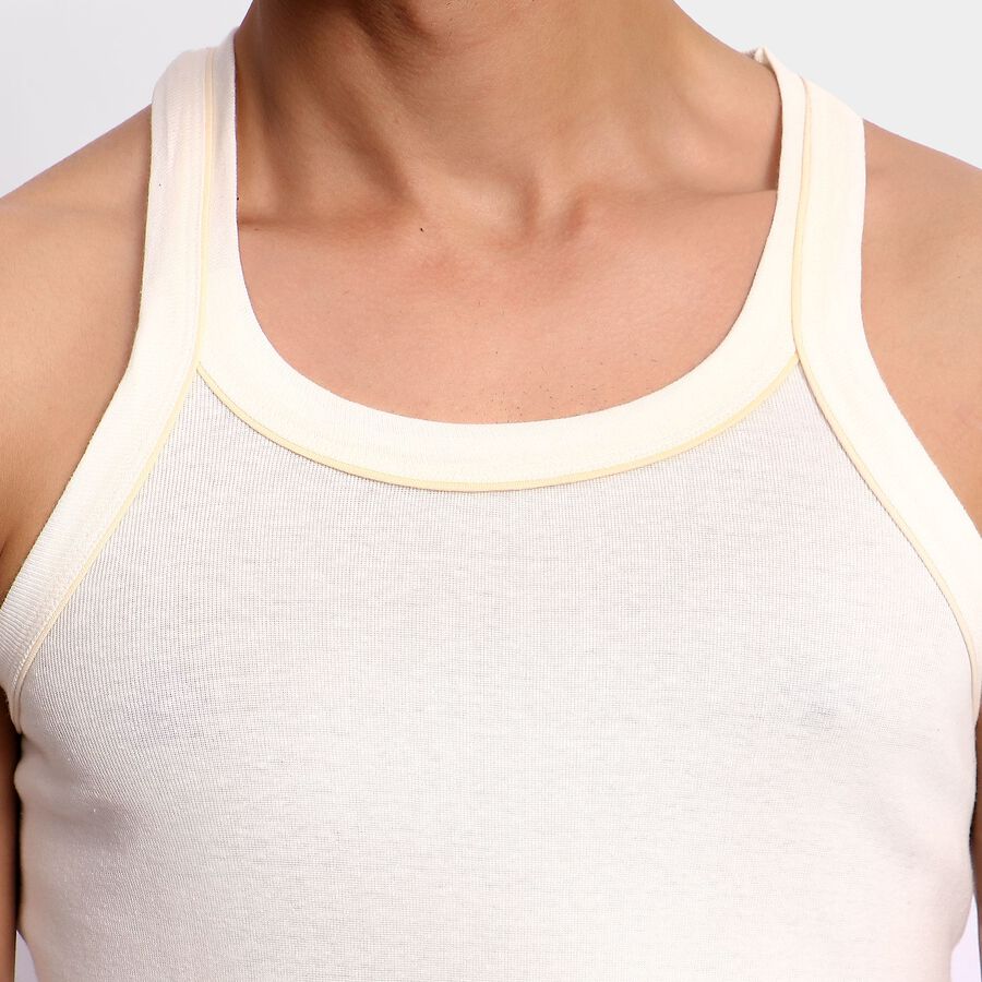 Men's 100% Cotton Gym T-Shirt, ऑफ व्हाइट, large image number null