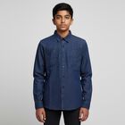 Boys' Casual Shirt, मध्यम नीला, small image number null