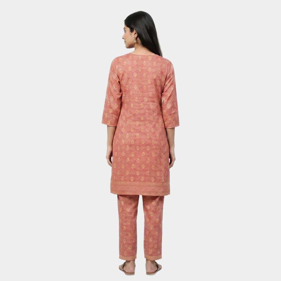 Women's Purple Floral Printed Ethnic Set, Purple, large
