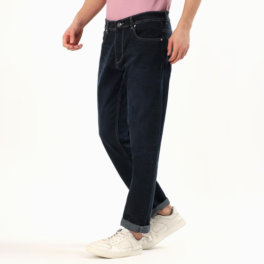 Men's Dark Indigo Relaxed Fit Classic Jeans, Dark Blue, large