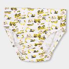 Boys' 100% Cotton V-Cut Briefs, White, small image number null