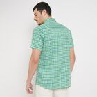 Men's 100% Cotton Casual Shirt , हल्का हरा, small