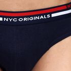 Men's 100% Cotton Briefs , नेवी ब्लू, small