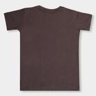 Boys' 100% Cotton Half Sleeves T-Shirt, गहरा ग्रे, small
