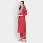 Ladies' Ethnic Set , लाल, small image number null
