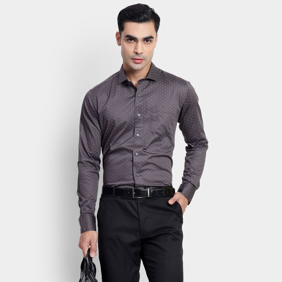 Men's 100% Cotton Partywear, Dark Grey, large image number null