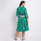 Ladies' Kurta, टील ब्लू, small