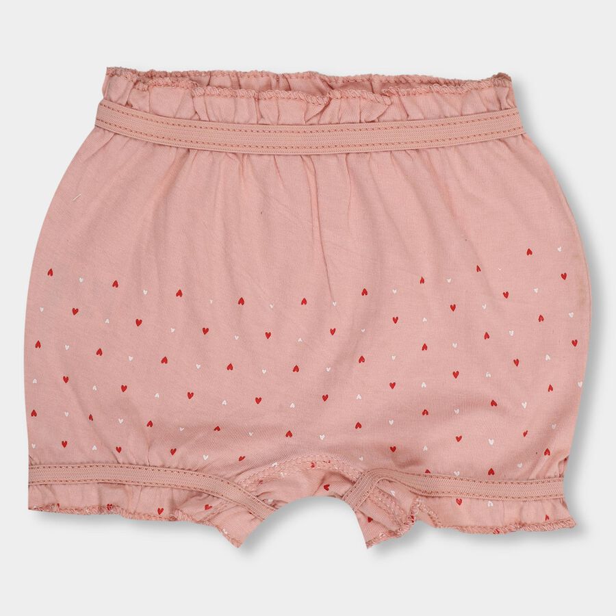 Girls' 100% Cotton Bloomer, पीच, large image number null