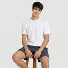 Men's White Round Neck Regular Drifit T-Shirt, White, small
