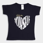 Girls' T-Shirt , नेवी ब्लू, small image number null