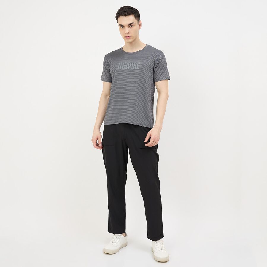 Men's Drifit T-Shirt, गहरा ग्रे, large