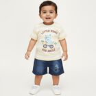 Infants' 100% Cotton Baba Suit, गहरा पीला, small