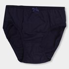 Girls' 100% Cotton V-Cut Panty , Navy Blue, small image number null