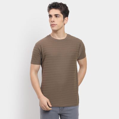 Men's Round Neck Half Sleeves T-Shirt 