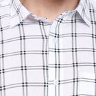 Men's 100% Cotton Casual Shirt, White, small
