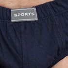 Men's 100% Cotton Briefs, नेवी ब्लू, small
