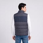 Men's Navy Blue Hooded Puffer Jacket, Navy Blue, small