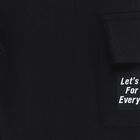 Infants Jet Black Cargo Style Cotton Blend Pyjama, काला, small image number null