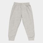 Boys Light Heather Grey Cotton Blend Thermal Lower, मिश्रित मध्यम ग्रे, small image number null