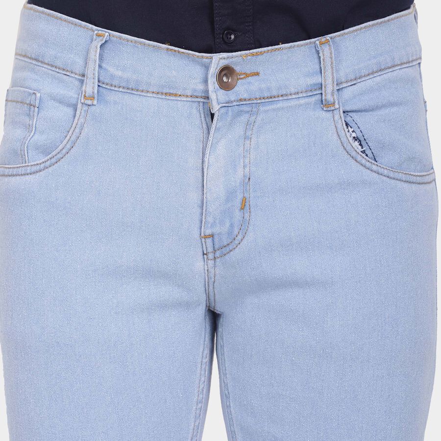Classic 5 Pocket Slim Fit Jeans, Light Blue, large image number null