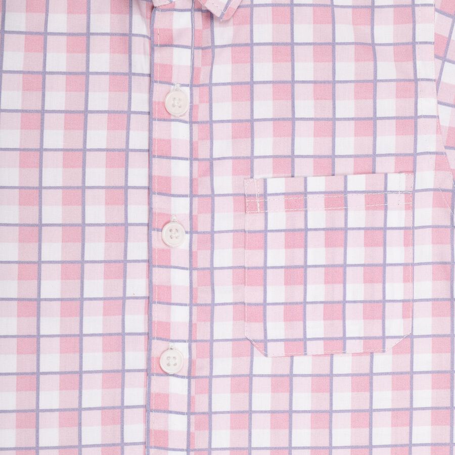 Boys' 100% Cotton Casual Shirt , गुलाबी, large image number null