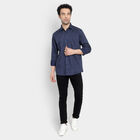 Printed Formal Shirt, Navy Blue, small image number null