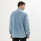 Men's Light Blue Cotton Classic Casual Shirt, Light Blue, small image number null