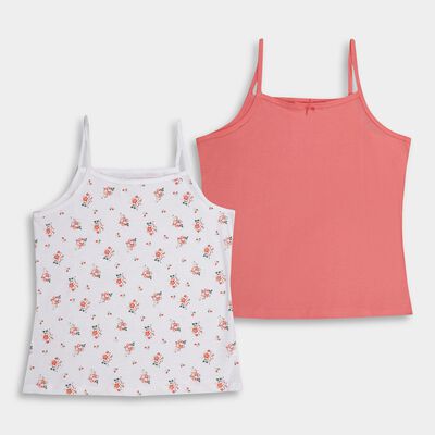 Girls' 100% Cotton Spaghetti Vest