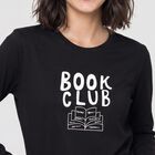 Women's Black Round Neck Regular Top, Black, small