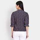 Ladies' Shirt , नेवी ब्लू, small