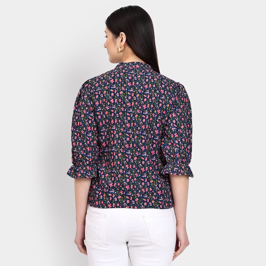 Ladies' Shirt , नेवी ब्लू, large