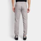 Men's Slim Fit Casual Trousers, हल्का ग्रे, small image number null