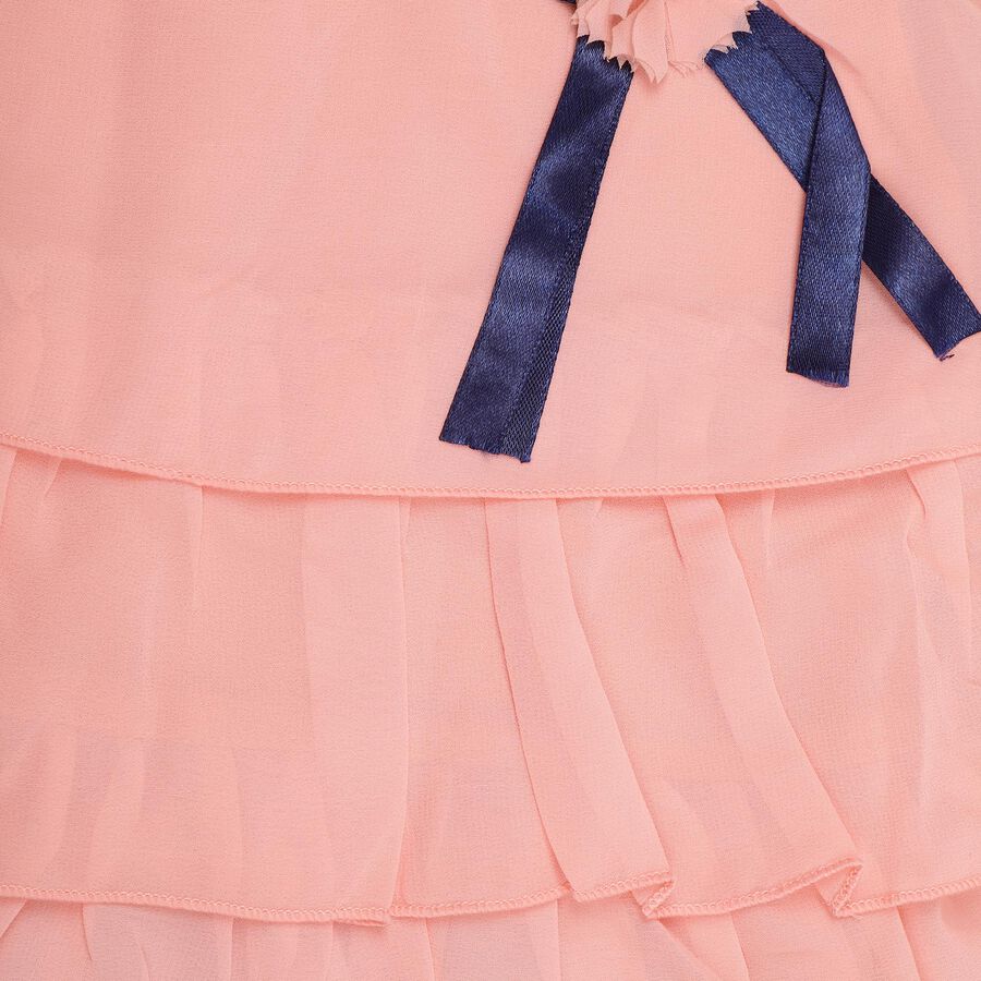 Girls' Top Skirt , Peach, large image number null
